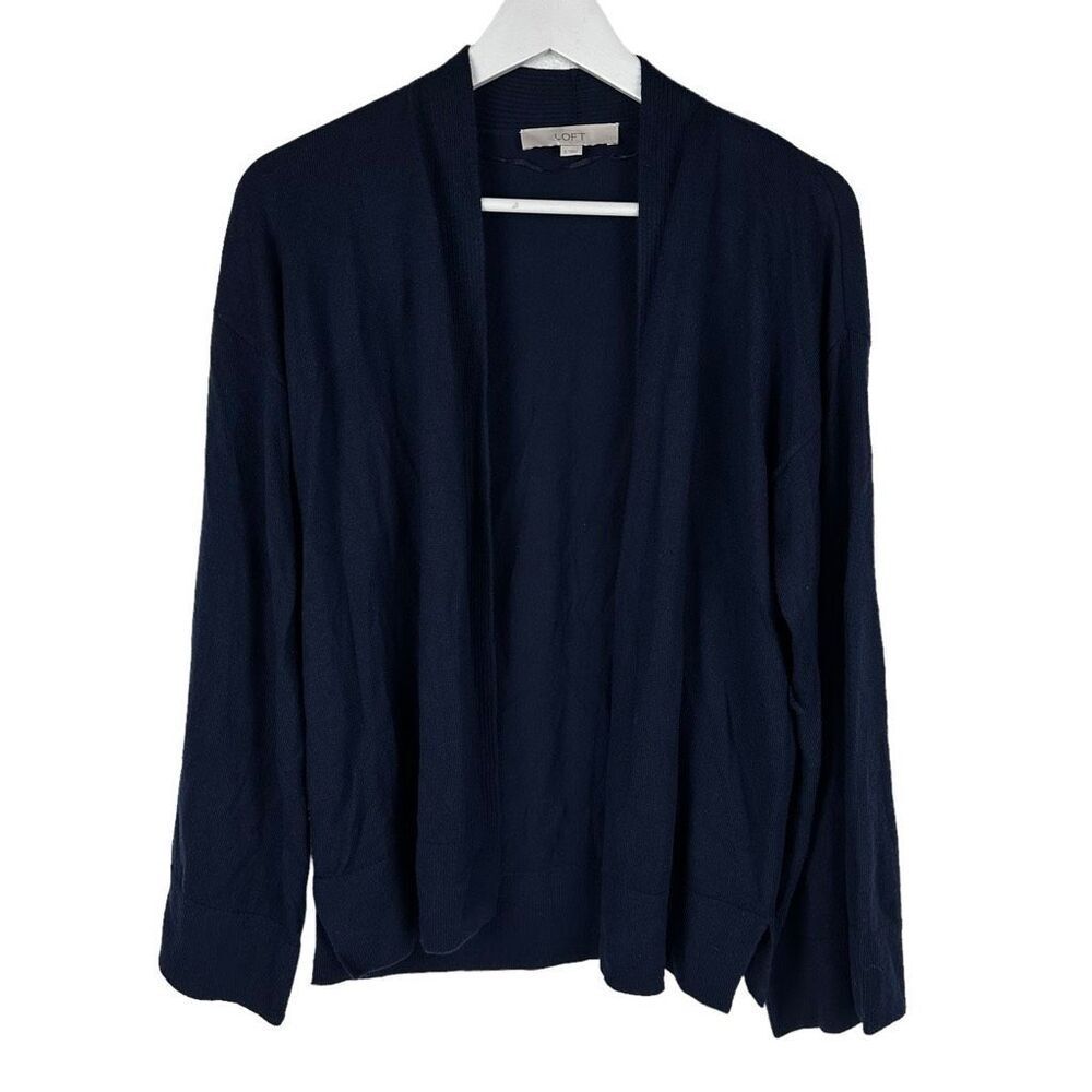 Loft Blue Open Front Cardigan size Small